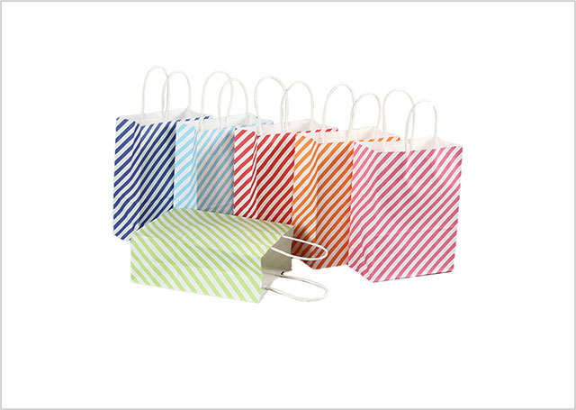 حقيبة ورقية مقبض ملتوية