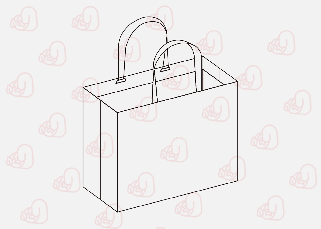 كيس ورقي فاخر بدون تجعيد