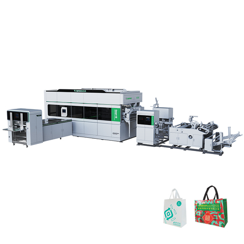 Smart 18 Leader Automatic Automatic غير المنسوجة صنع آلة صنع الأكياس مع مقبض عبر الإنترنت