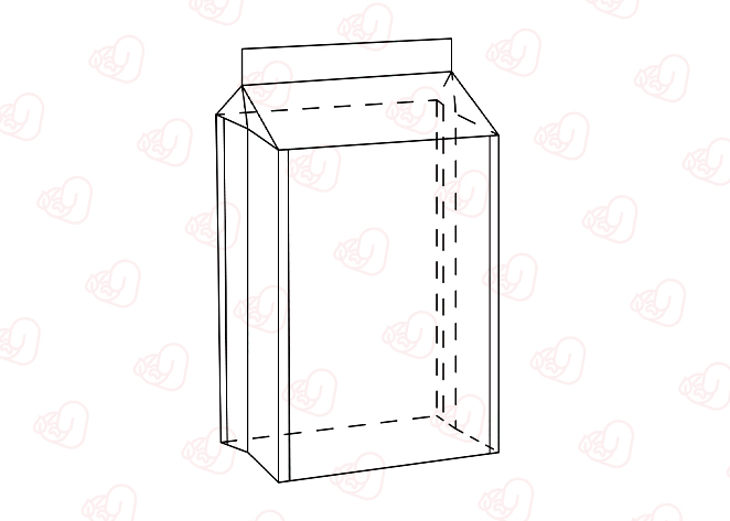 نماذج أكياس الحقيبة ذات الختم الرباعي الجانبي