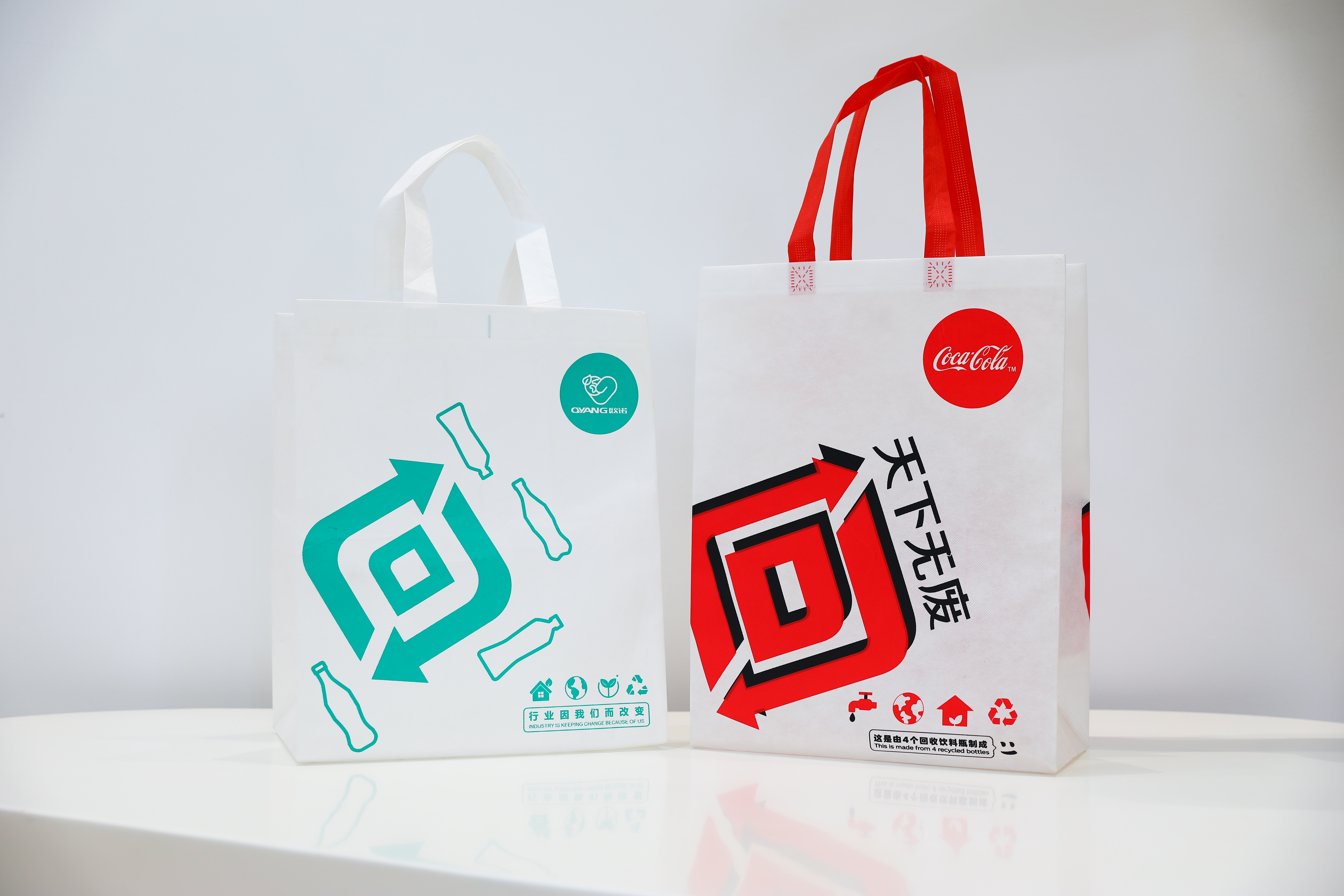 سلسلة التكنولوجيا التلقائية غير المنسوجة صناعة حقائب صنع مع مقبض على الإنترنت