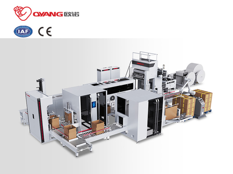 OYANG Machinery Smart17 260S AIA الأتمتة الذكية لإنتاج الأكياس الورقية آلة صنع الأكياس الورقية للتسوق 