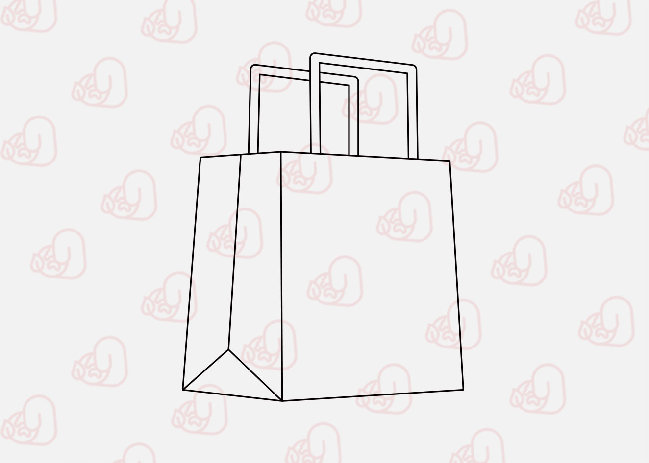 نماذج الأكياس الورقية ذات المقبض المسطح